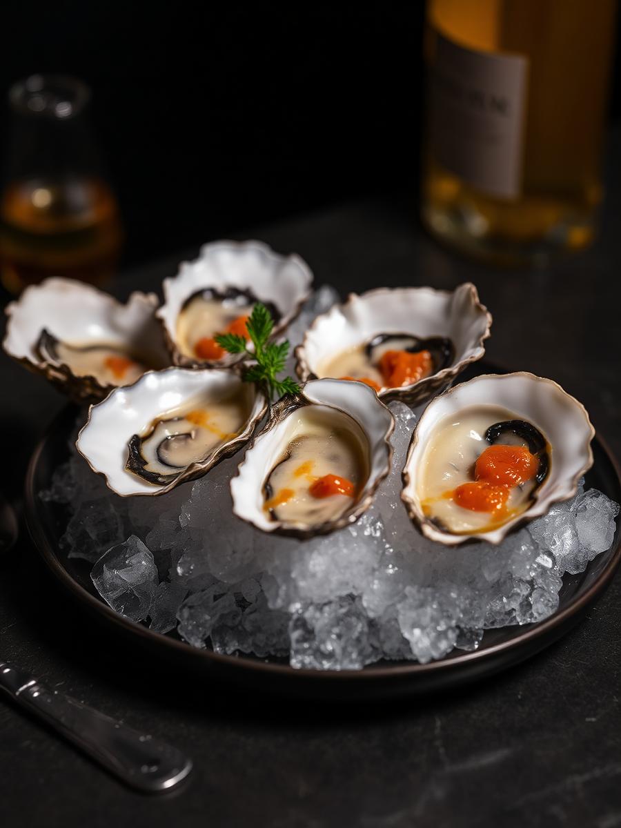 Oysters on ice